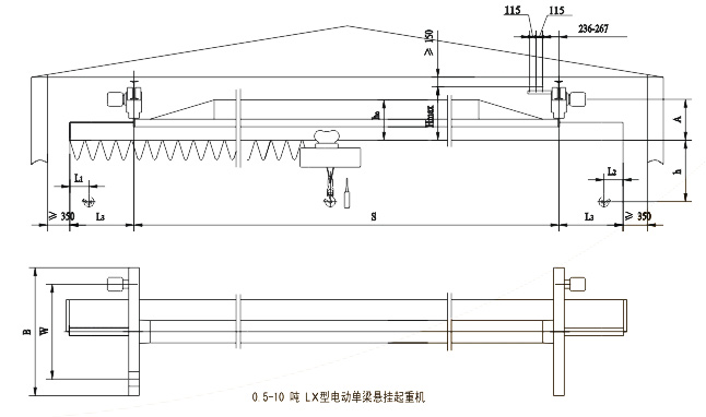 LDA型電動單梁起重機(jī) LDA型電動單梁起重機(jī)